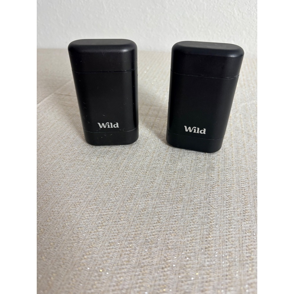 Wild Refillable Deodorant Case Set OS‎ Black Excellent Sustainable Aluminum 2pc